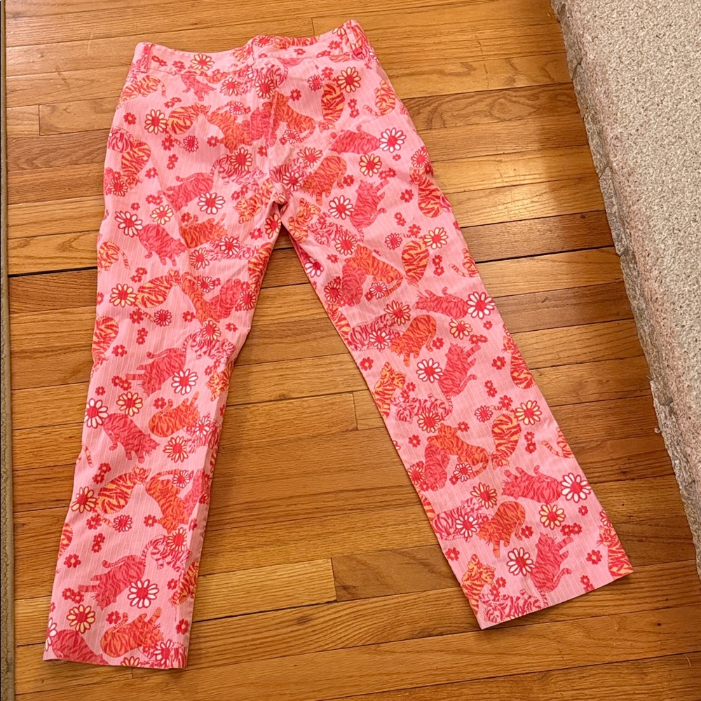 Lilly Pulitzer White Label Tango Tiger Crop Pant - Picture 5 of 5